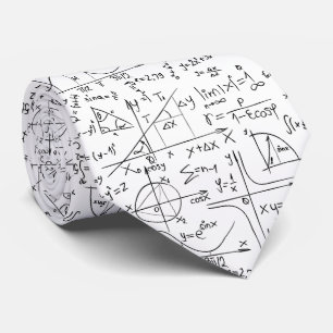 数学の方程式 シームレスなパターン ネクタイ