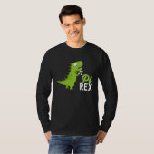 数学の服 恐竜 パイ レックス 3 14 代数学 Tシャツ (正面フル)