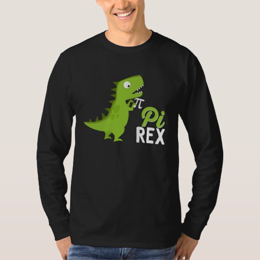 数学の服 恐竜 パイ レックス 3 14 代数学 Tシャツ (正面)