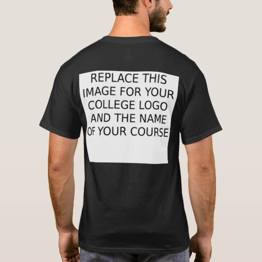 数学の木のTシャツの暗闇のユニフォーム Tシャツ (裏面)