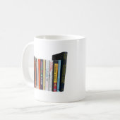 数学の本だな コーヒーマグカップ (正面左)