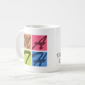 数学の検索引用文マグ コーヒーマグカップ (正面左)