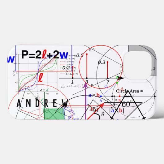 数学の物理学方程式パーソナライズされた Case-Mate iPhoneケース (裏面 (横))