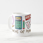 数学の破壊の武器 コーヒーマグカップ (正面左)