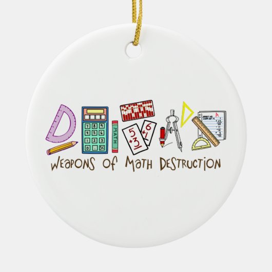 数学の破壊の武器 セラミックオーナメント (正面)