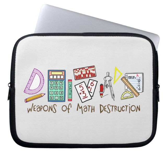 数学の破壊の武器 ラップトップスリーブ (正面)