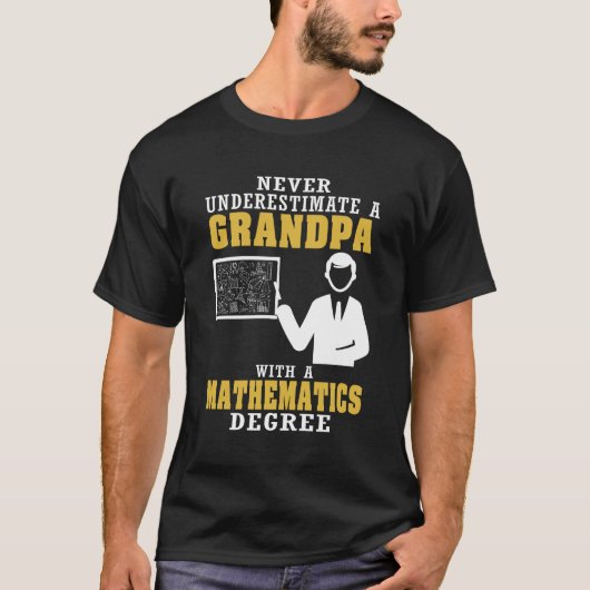 数学の程度の祖父 Tシャツ (正面)