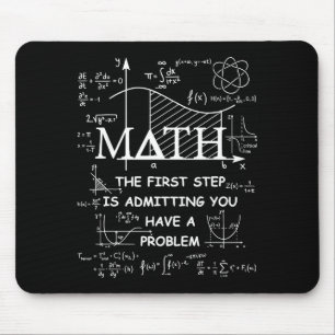 数学の第一歩は問題を認めること マウスパッド