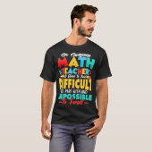 数学の素晴らし先生は懸命を見つける Tシャツ (正面フル)
