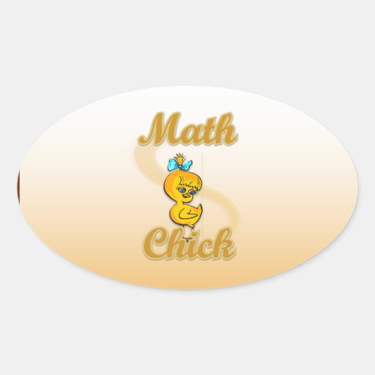 数学の聖書箱 楕円形シール (正面)