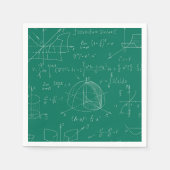 数学の落書 スタンダードカクテルナプキン (正面)
