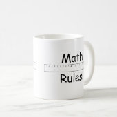数学の規則! コーヒーマグカップ (正面右)