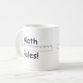 数学の規則! コーヒーマグカップ (正面左)