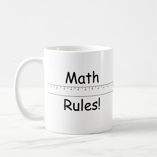 数学の規則! コーヒーマグカップ (左)