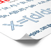 数学の規則！ ポスター (角)