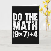 数学の計算をしろ 67 ミーム 面白い 6 7 教師 カード (黄色い花)