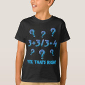 数学の計算学生教育数学者 Tシャツ (正面)