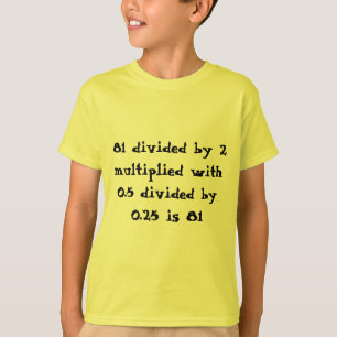 数学の計算 Tシャツ