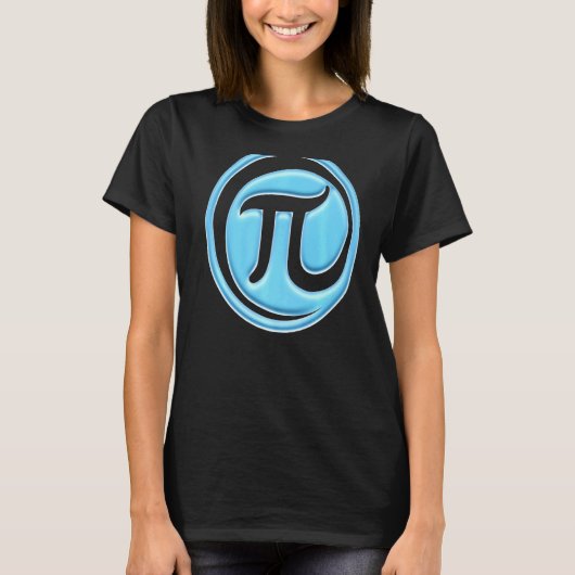 数学の記号の記号のPi日ギークおたく Tシャツ (正面)