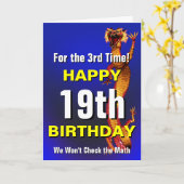 数学の誕生日を点検して下さい カード (黄色い花)