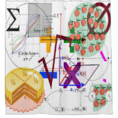 数学の質問 シャワーカーテン (正面)