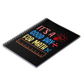 数学の贈り物として良い日に数学の先生 ノートブック (左側)