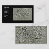 数学の走り書き 名刺 (正面/裏面)