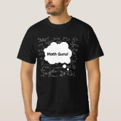 数学の達人 - 面白い数学教師の方程式 Tシャツ (正面)