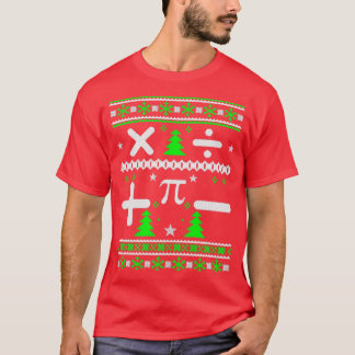 数学の醜いクリスマスセータークリスマス Tシャツ