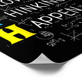 数学の間違いは思考を生み出す ポスター (角)