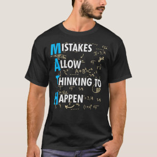 数学の間違い考えるは数学を起こおもしろいす Tシャツ