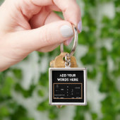 数学の黒板 キーホルダー (手)