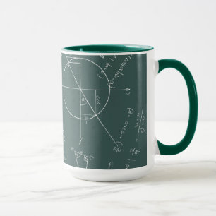 数学の黒板 マグカップ