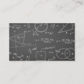 数学の黒板 数学教師 名刺 (裏面)