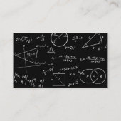 数学の黒板 数学教師 名刺 (裏面)