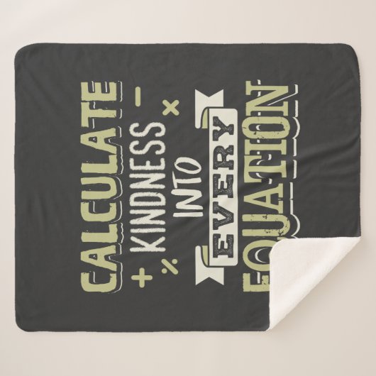 数学のGagすべての方程式に親切を計算 シェルパブランケット (正面(横))