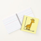 数学のX-Y軸上のかわいい漫画 ノートブック (内部)