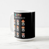 数学はあなたをバランスよく保ちます コーヒーマグカップ (正面左)