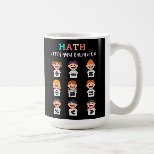 数学はあなたをバランスよく保ちます コーヒーマグカップ (右)