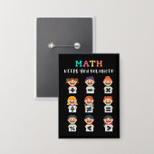 数学はあなたをバランスよく保ちます 缶バッジ (正面/裏面)