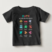 数学はあなたをバランスよく保つ ベビーTシャツ (正面)