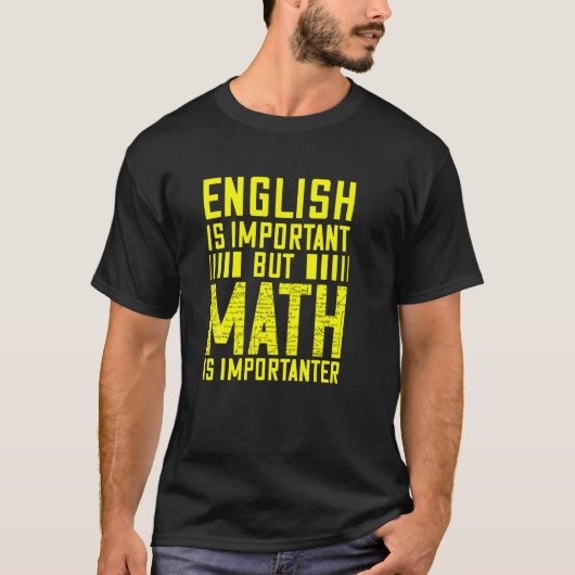 数学はおもしろいより神経質なジョーク先生でN Tシャツ (正面)