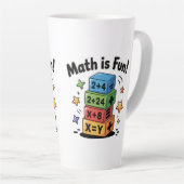 数学はおもしろい カフェラテマグ (右アングル)