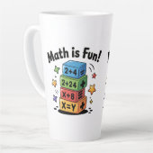 数学はおもしろい カフェラテマグ (左アングル)