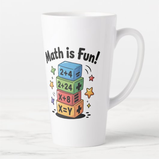 数学はおもしろい カフェラテマグ (右)