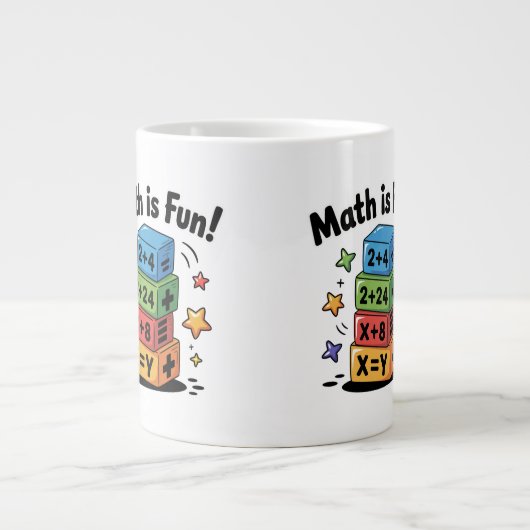 数学はおもしろい ジャンボコーヒーマグカップ (正面)