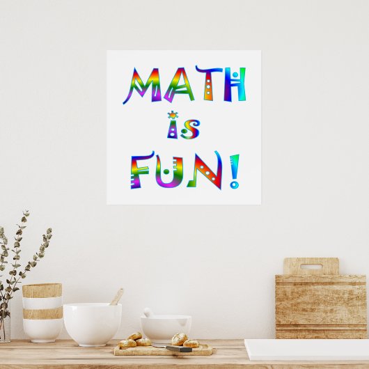 数学はおもしろい ポスター (キッチン)