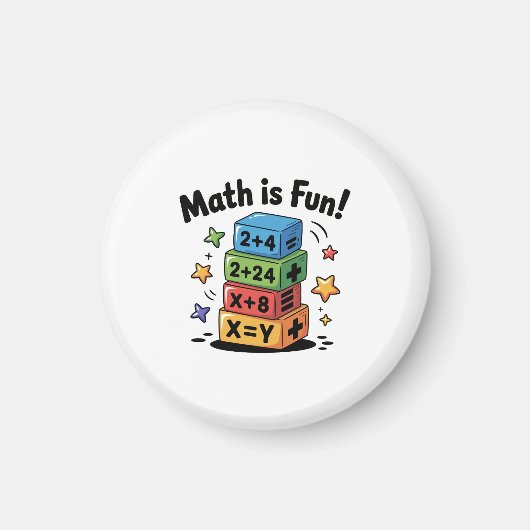 数学はおもしろい マグネット (正面)