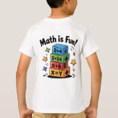 数学はおもしろい Tシャツ (裏面)