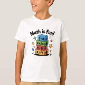 数学はおもしろい Tシャツ (正面)